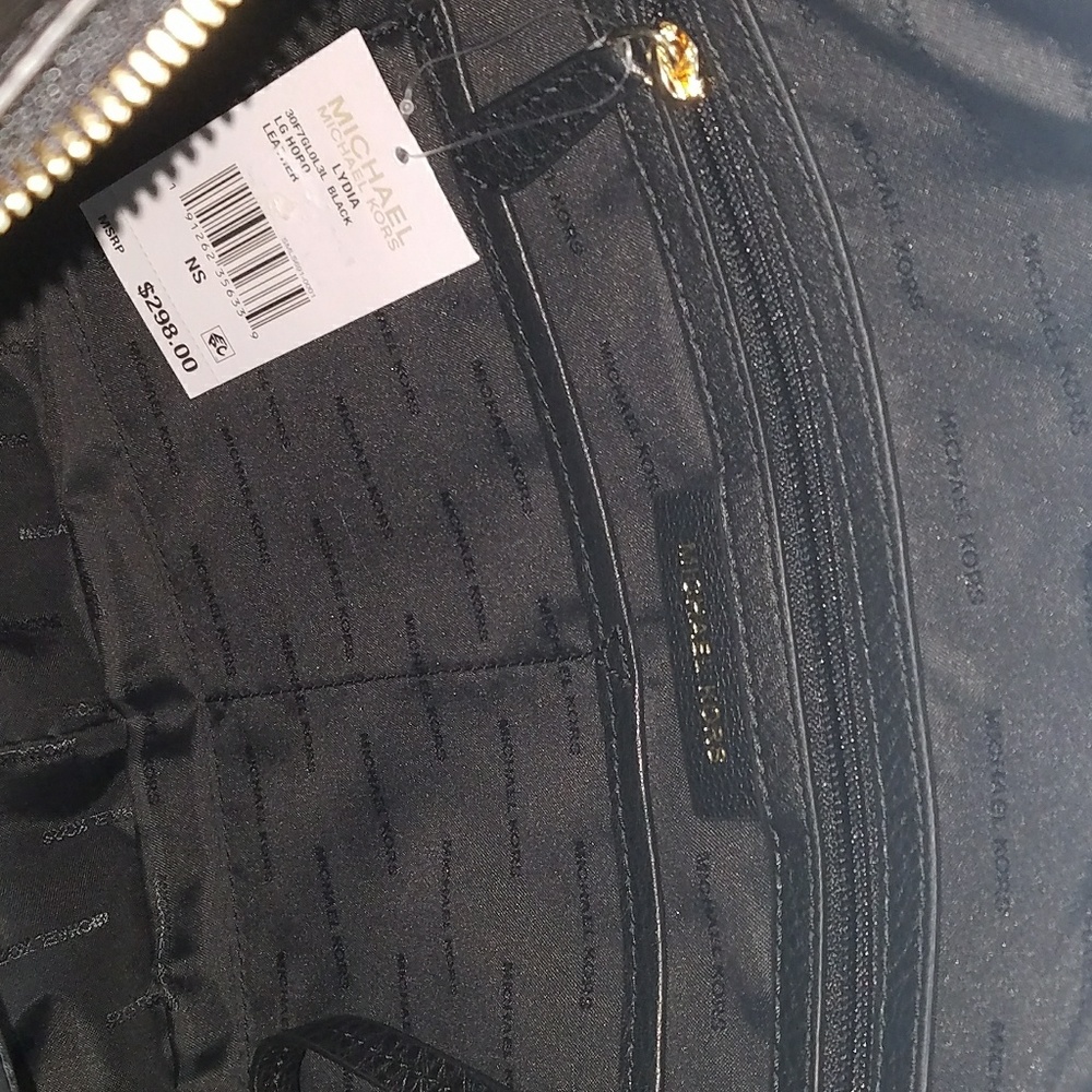 Michael Kors Lydia/Large Hobo/Black - Picture 6 of 7